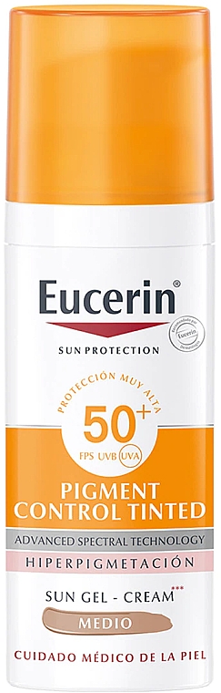 Флюид для лица - Eucerin Sun Protection Pigment Control Spf50+ Medium — фото N1