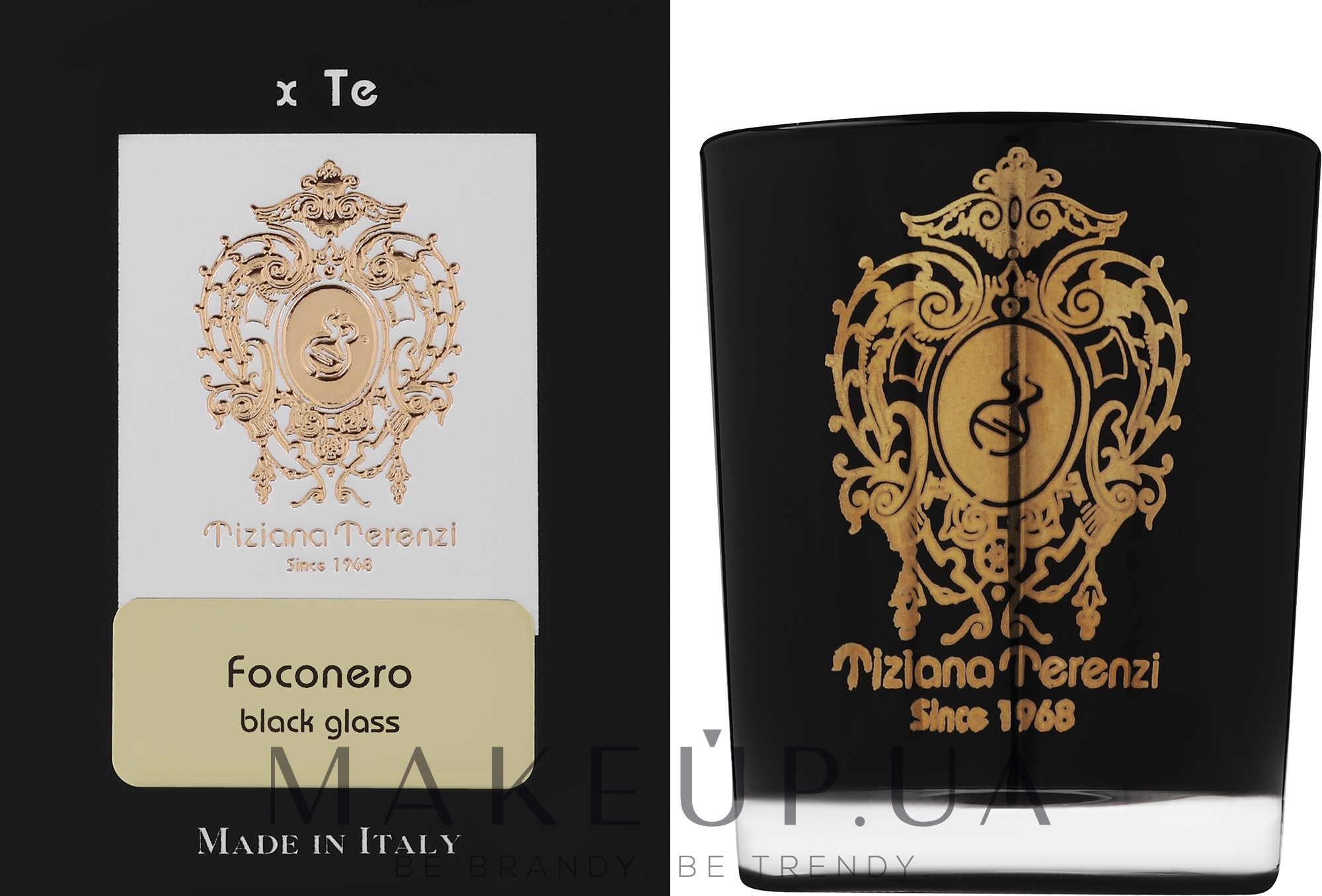 Tiziana Terenzi Foconero Scented Candle Black Glass - Ароматическая свеча — фото 35g