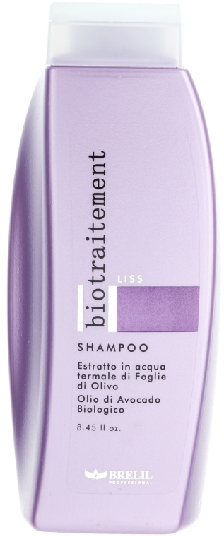 Шампунь для выпрямления непослушных волос - Brelil Bio Traitement Liss Shampoo