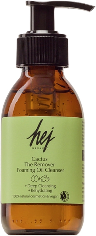 Очищувальна олія для обличчя - Hej Organic Cactus The Remover Foaming Oil Cleanser — фото N1