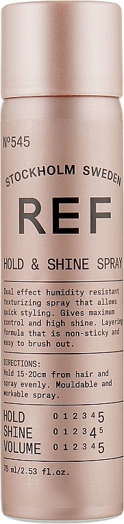 УЦЕНКА Лак-спрей «Фиксация и блеск” N°545 - REF Firm Hold Spray N°545 * — фото N1