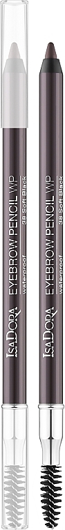 Водостойкий карандаш для бровей с щеточкой - IsaDora Eyebrow Pencil WP — фото N1