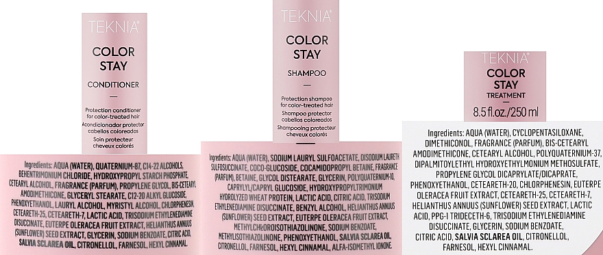 Набор - Lakme Teknia Color Stay Set De 3 (shm/300ml + mask/250ml + cond/300ml) — фото N4