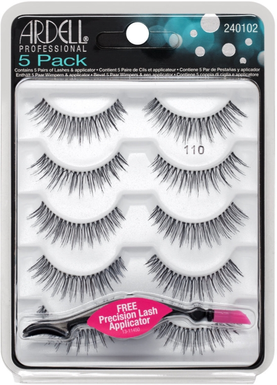 Набір накладних вій - Ardell 5 Pack 110 Natural Black Lashes — фото N1