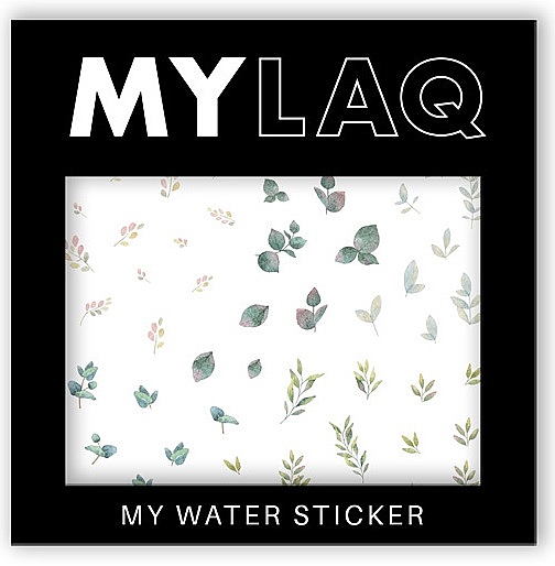 Наклейки для нігтів «Мій зелений лист» - MylaQ My Water Sticker My Green Leaf — фото N1