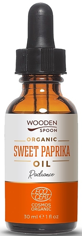 Масло семян паприки - Wooden Spoon Organic Sweet Paprika Oil — фото N1