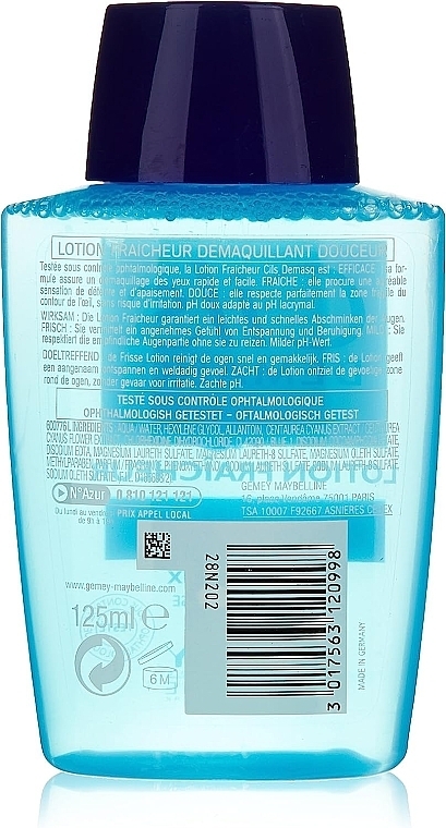 Засіб для зняття макіяжу з очей - Maybelline New York Cils Demasq Make-Up Remover — фото N2