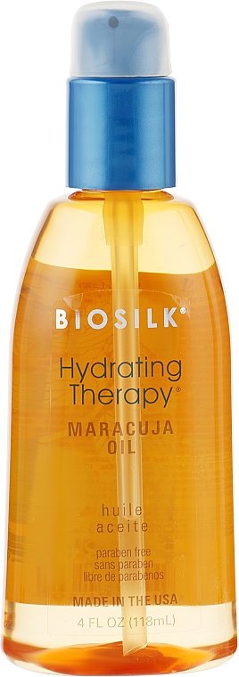 Масло для глибокого зволоження волосся з екстрактом маракуйї - BioSilk Hydrating Therapy Maracuja Oil — фото N1