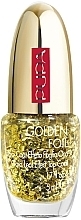 Парфумерія, косметика Верхнє покриття для нігтів - Pupa Red Queen Golden Foil Gold Leaf Effect Top Coat