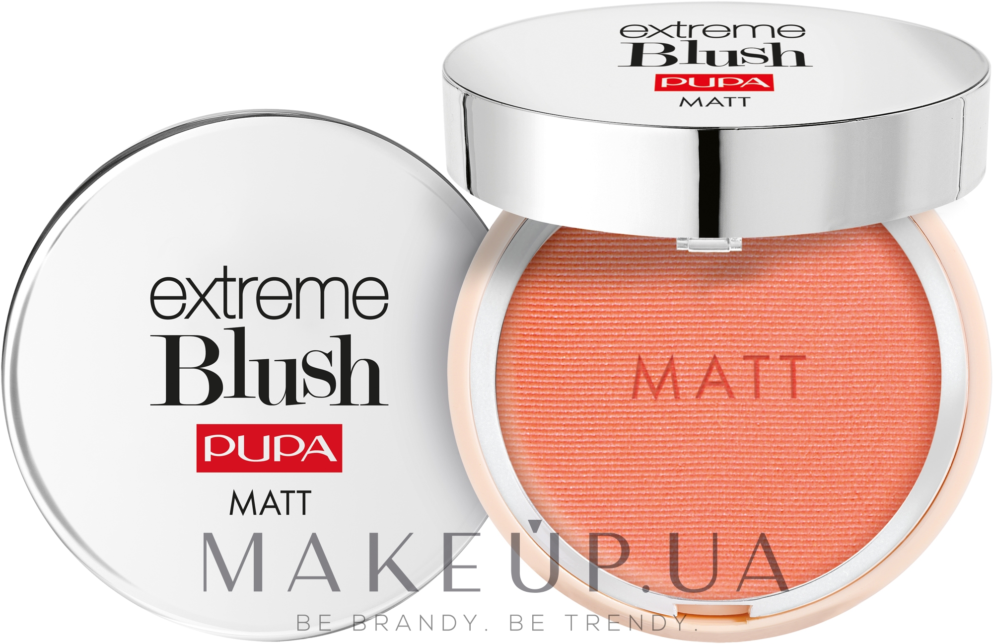 Компактные матовые румяна - Pupa Extreme Blush Matt — фото 001 - Romantic Pink