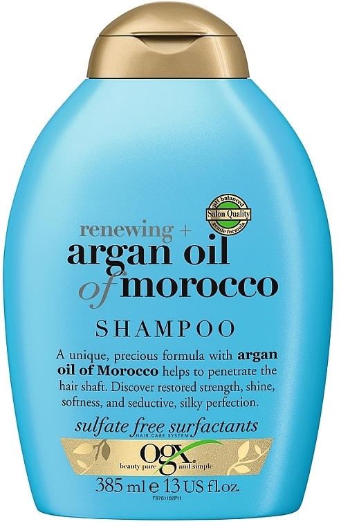 Відновлюючий шампунь з аргановою олією Марокко - OGX Argan Oil of Morocco Shampoo — фото N1