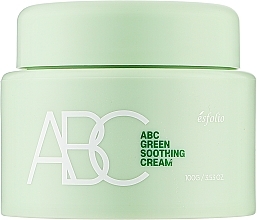 Парфумерія, косметика Заспокійливий крем для обличчя - Esfolio ABC Green Soothing Cream