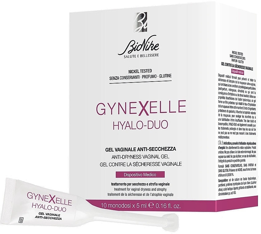 Вагинальный гель - BioNike Gynexelle Hyalo-Duo Vaginal Gel — фото N2