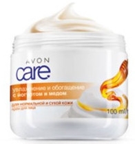 Крем для лица с йогуртом и медом "Увлажнение и улучшение" - Avon Care — фото N1