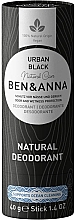 Парфумерія, косметика Дезодорант на основі соди "Міський чорний" (картон)  - Ben & Anna Natural Care Urban Black Deodorant Paper Tube