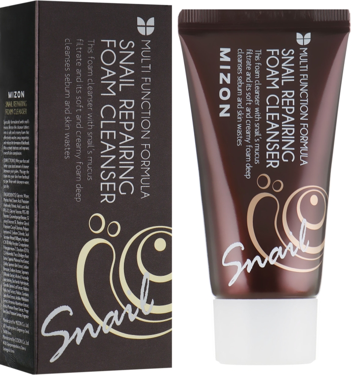 Улиточная пенка для умывания - Mizon Snail Repairing Foam Cleanser (мини)