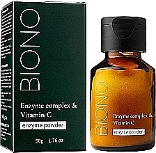 Парфумерія, косметика Ензимна пудра для вмивання обличчя з вітаміном С - Biono Enzym Complex & Vitamin C Enzyme Powder *