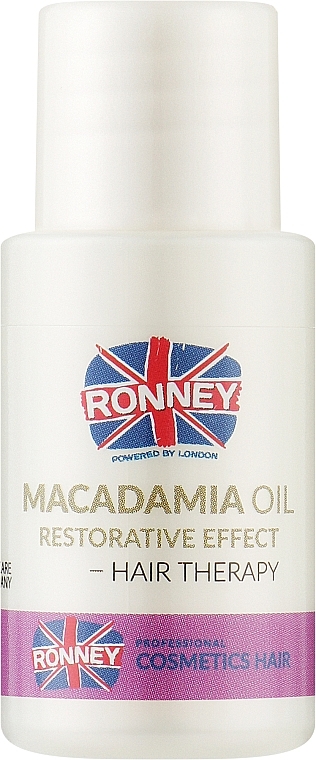 Зміцнювальна олія макадамії для волосся - Ronney Macadamia Oil Restorative Effect Hair Therapy — фото N1
