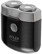 Парфумерія, косметика Дорожня безпроводова електробритва для чоловіків, чорна - Adler Travel Shaver AD 2936 Black