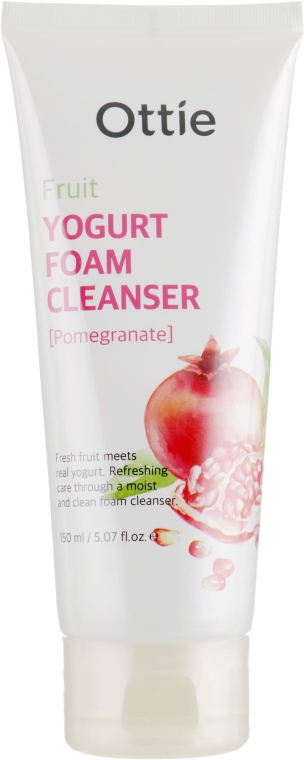 Пенка для лица фруктовая йогуртовая - Ottie Fruits Yogurt Foam Cleanser Pomegranate — фото N1