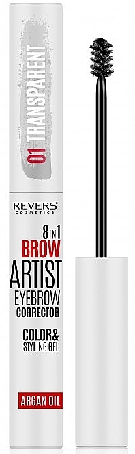 Гель-корректор для бровей - Revers 8in1 Brow Artist Eyebrow Corrector — фото N1