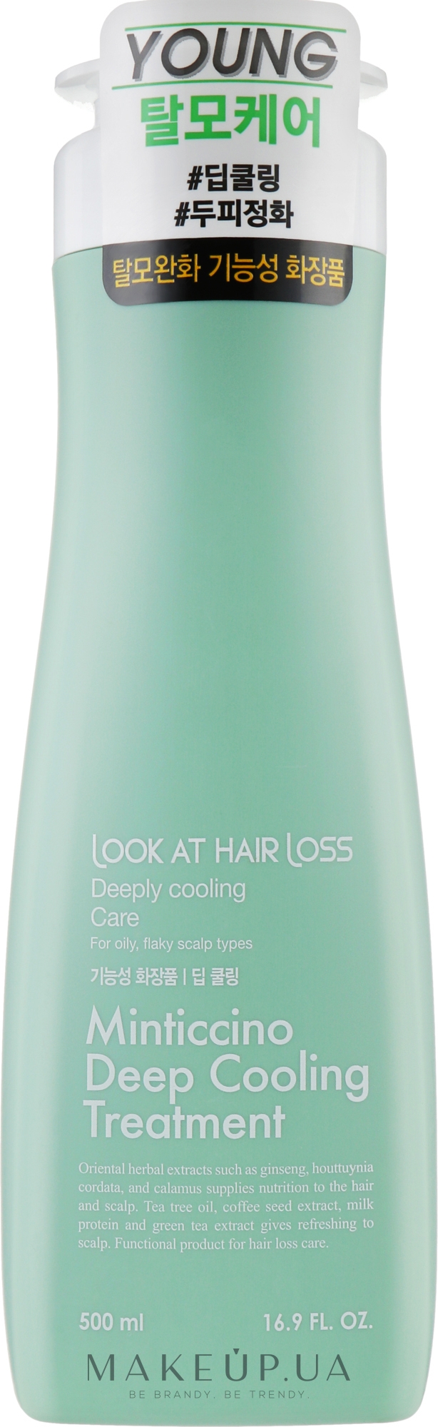 Охлаждающий кондиционер для волос - Doori Cosmetics Look At Hair Loss Minticcino Deep Cooling Treatment — фото 500ml