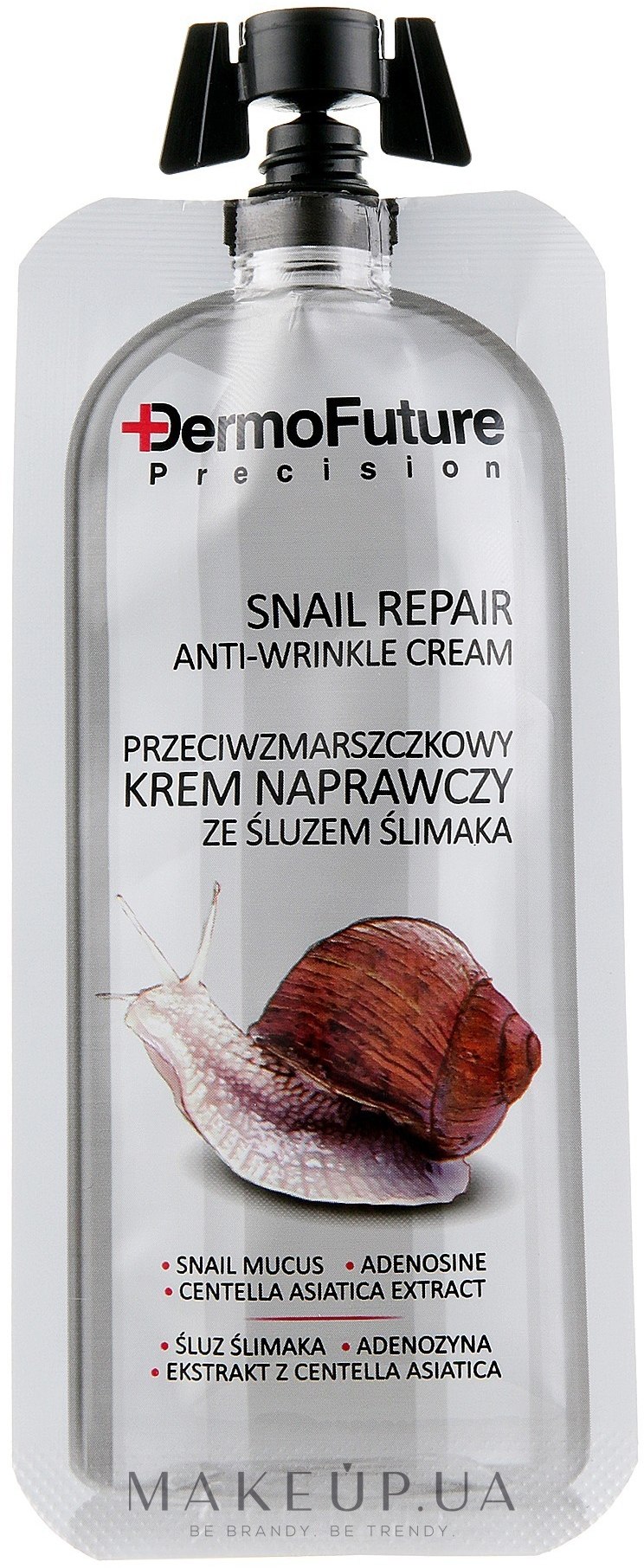 Відновлювальний крем від зморшок, з муцином равлика - Dermo Future Snail Repair Anti-Wrinkle Cream — фото 12ml