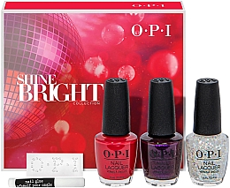 Духи, Парфюмерия, косметика Набор - OPI. Shine Bright Trio (nail/3x15ml + acc.)