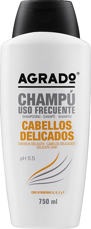 Шампунь для пошкодженого волосся - Agrado Delicate Hair Shampoo — фото N3