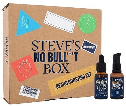 Набір - Steve´s No Bull***t Beard Boosting Set (b/oil/2x30ml) — фото N1