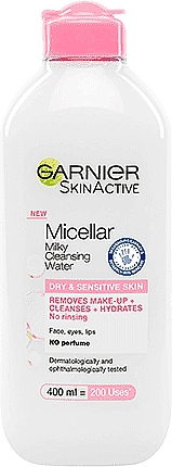 Молочна очищувальна вода для сухої та чутливої шкіри  - Garnier Milky Cleansing Water for Dry and Sensitive Skin — фото N1