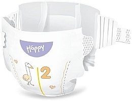 Детские подгузники 3-6 кг, размер 2 Mini, 156 шт - Bella Baby Happy Soft & Delicate — фото N3