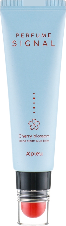 Парфюмированный крем для рук и бальзам для губ 2 в 1 - A'pieu Perfume Signal Hand & Lip Balm Cherry Blossom 