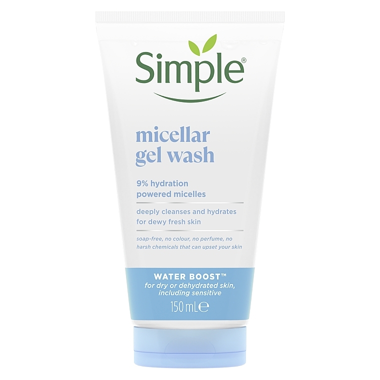 Міцелярний гель для вмивання - Simple Water Boost Micellar Gel Wash