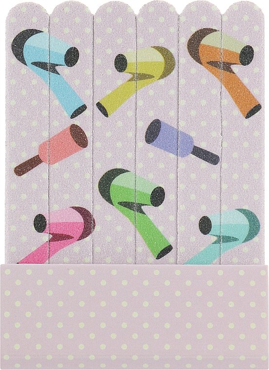 Набір одноразових паперових пилочок для нігтів, 6 шт. - Tools For Beauty — фото N2