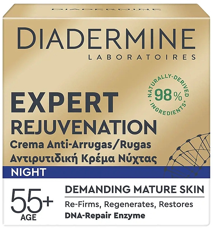 Ночной крем для зрелой кожи - Diadermine Expert Rejuvenation Night Cream — фото N1