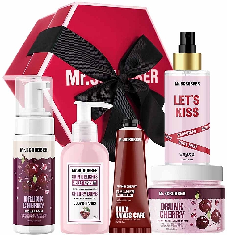 Подарунковий набір, 5 продуктів - Mr.Scrubber Cherry Kiss