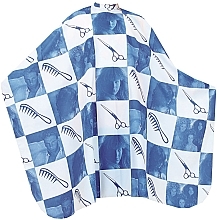 Духи, Парфюмерия, косметика Пеньюар парикмахерский 145x168 см, синяя клетка - Xhair
