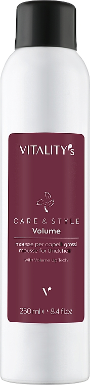 Мус для надання об'єму густому волоссю - Vitality's C&S Volume Mousse — фото N1