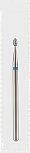 Парфумерія, косметика Фреза алмазна синя "Оливка", діаметр 1,8 мм, довжина 3 мм - Divia DF005-18-B