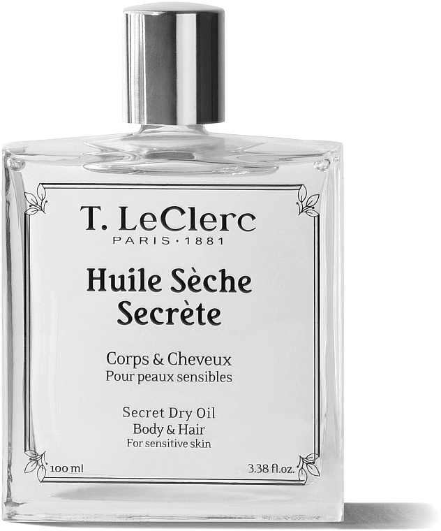 Сухе масло для тіла і волосся - T. LeClerc Body & Hair Secret Dry Oil — фото N1