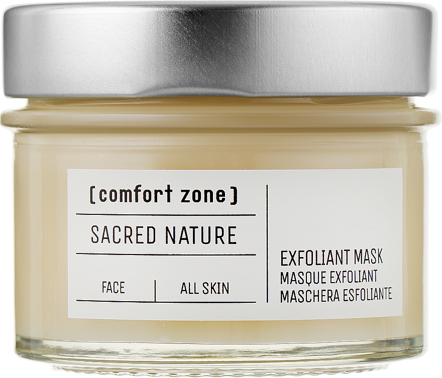 Освітлювальна маска для обличчя - Comfort Zone Sacred Nature Exfoliant Mask — фото N1