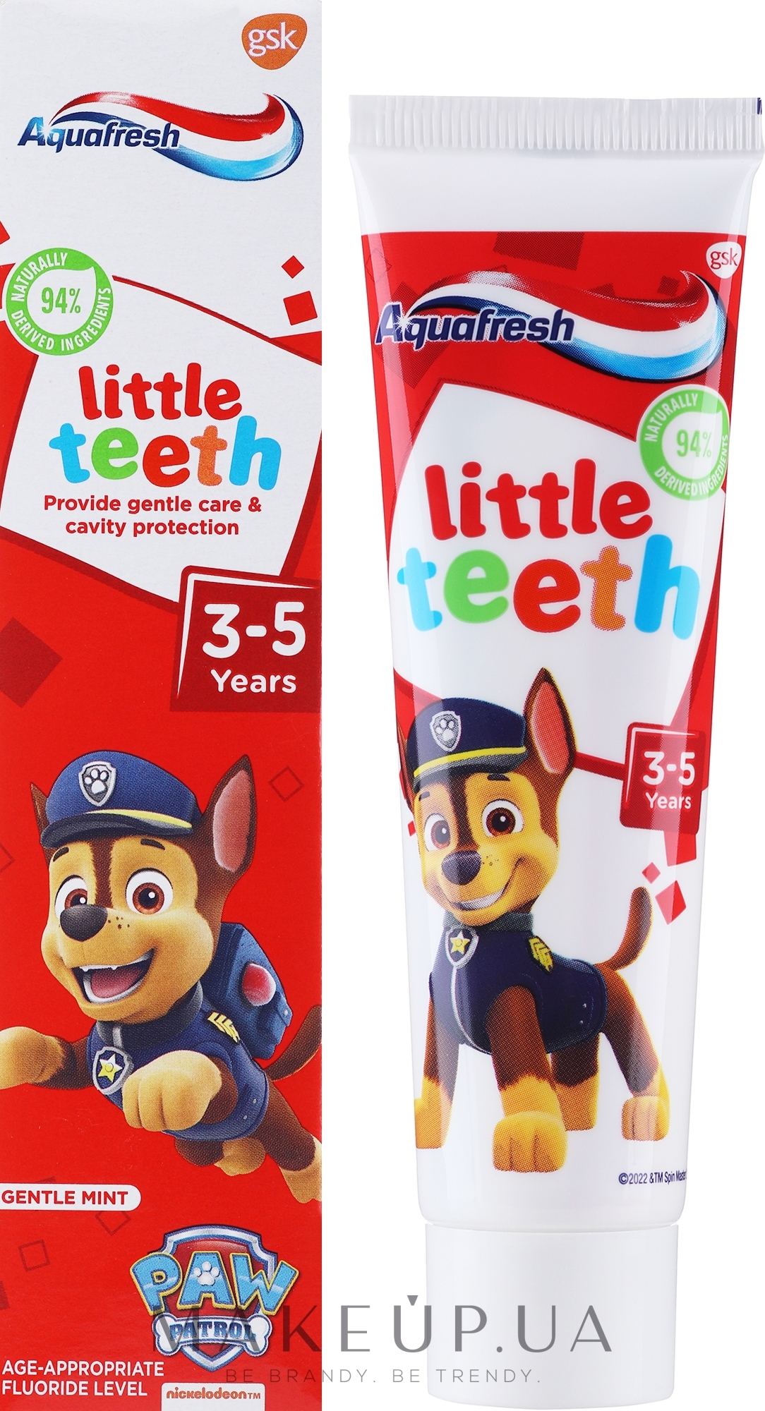 Зубна паста "Мої молочні зубки" - Aquafresh Kids PAW Patrol — фото 50ml