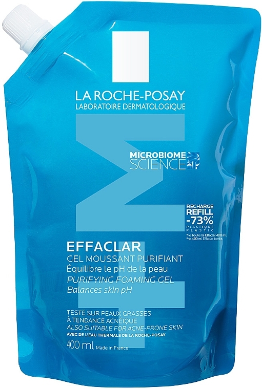 Гель-мус для очищення проблемної шкіри - La Roche-Posay Effaclar + M Purifying Foaming Gel (змінний блок)