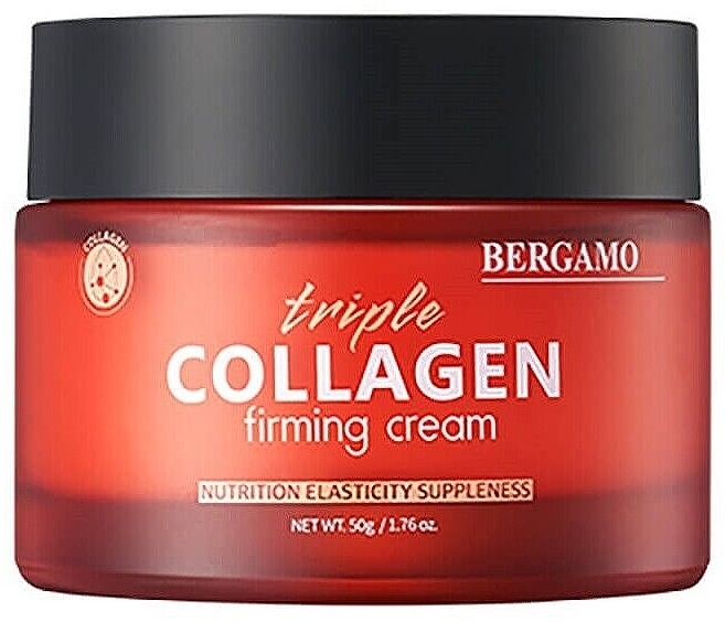 Зміцнювальний крем для обличчя з потрійним колагеном - Bergamo Triple Collagen Firming Cream — фото N2