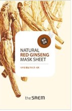 Парфумерія, косметика Маска тканинна для обличчя - The Saem Natural Red Ginseng Mask Sheet