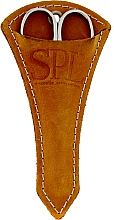 Парфумерія, косметика Ножиці для кутикули, SPLH 12, світло-коричневий чохол - SPL