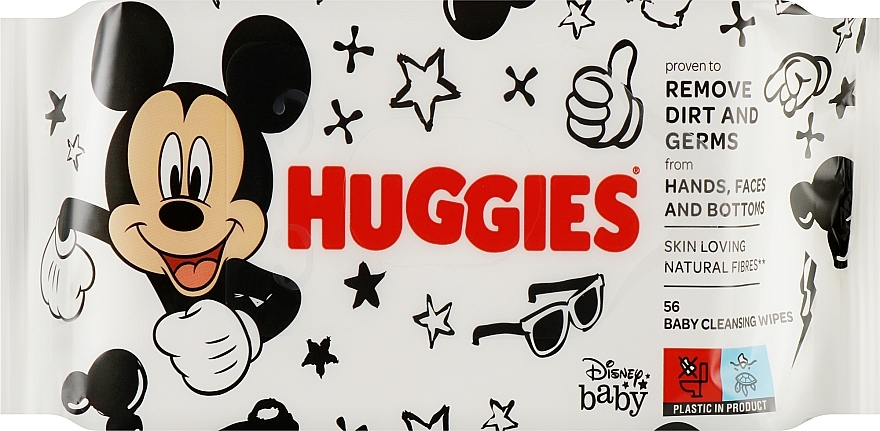 Влажные салфетки "Mickey Mouse" - Huggies BW Baby Cleancing Wipes