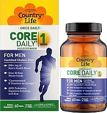 Мультивитамины для мужчин - Country Life Core Daily 1 For Men — фото N2