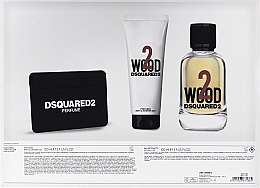 DSQUARED2 2 Wood - Набор (edt/100ml + sh/gel/100ml + card/holder/1pcs) — фото N5